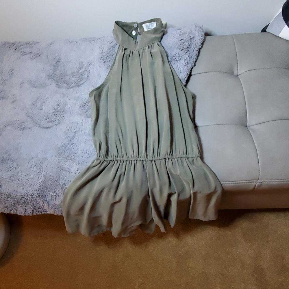Olive green romper